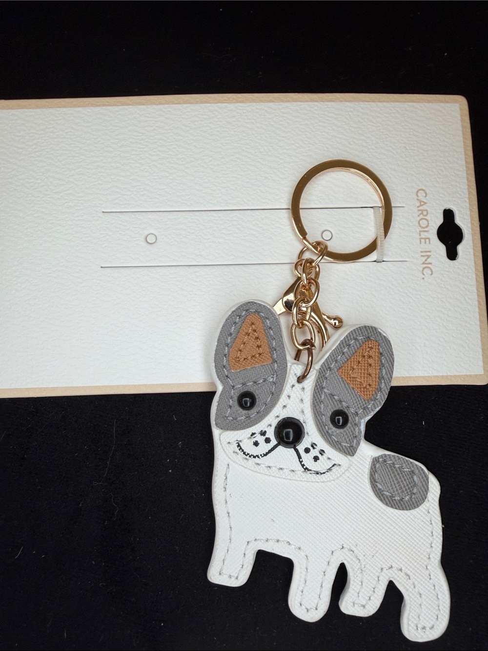 FRENCHIE NWT dog keychain, our bag charm